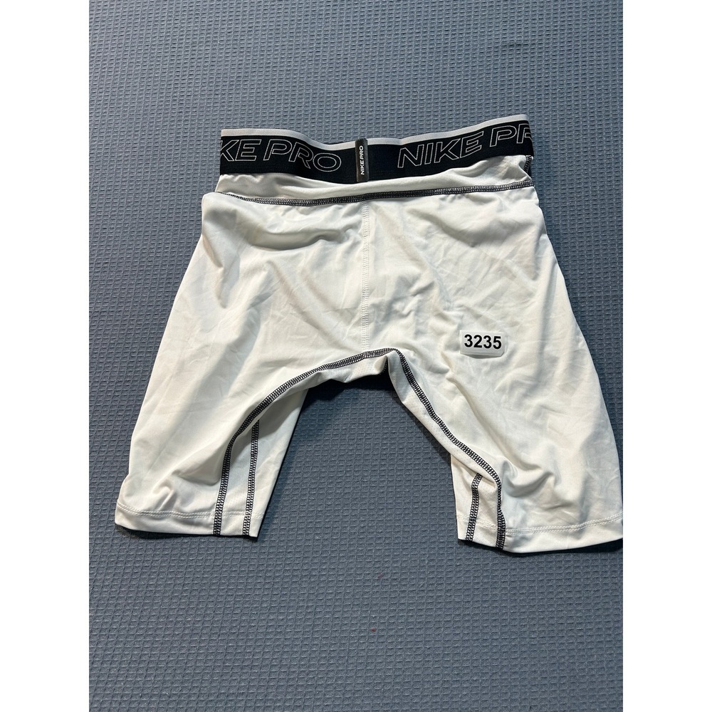 Nike Pro Training Compression Shorts Mens Sz S White